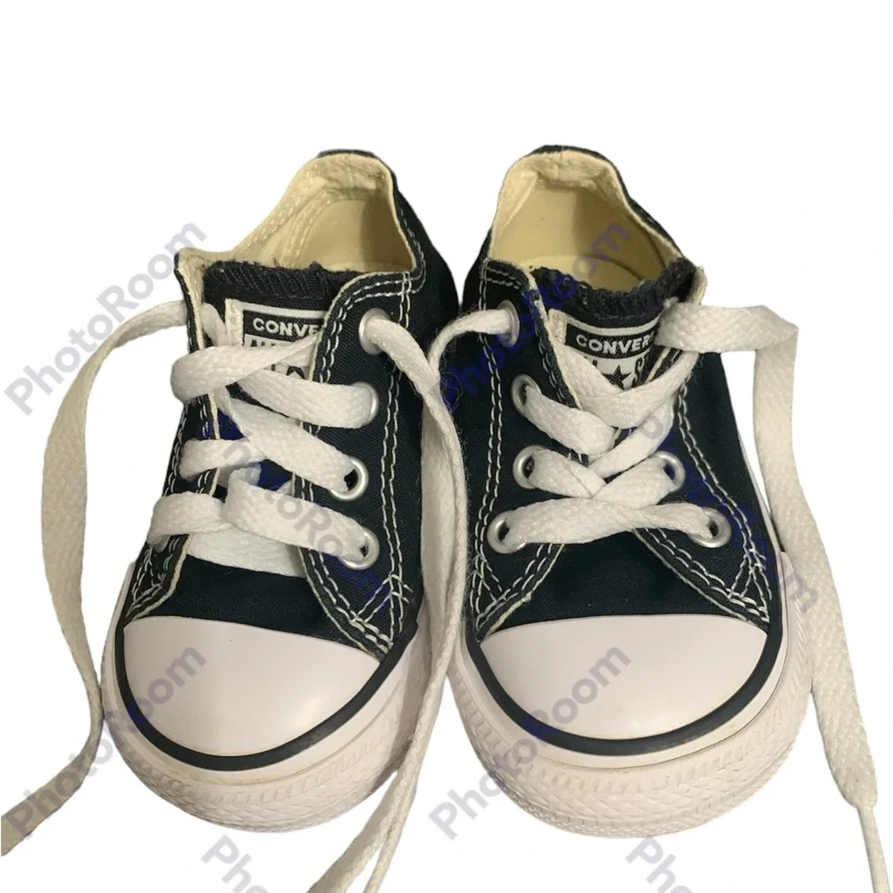 Converse Shoes Chucks Toddler Sz 4 Black Canvas